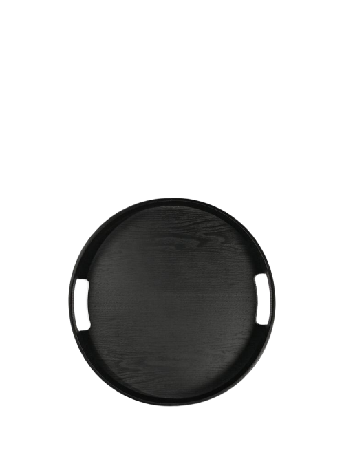 Hanna pyöreä tarjotin, musta – Sagaform