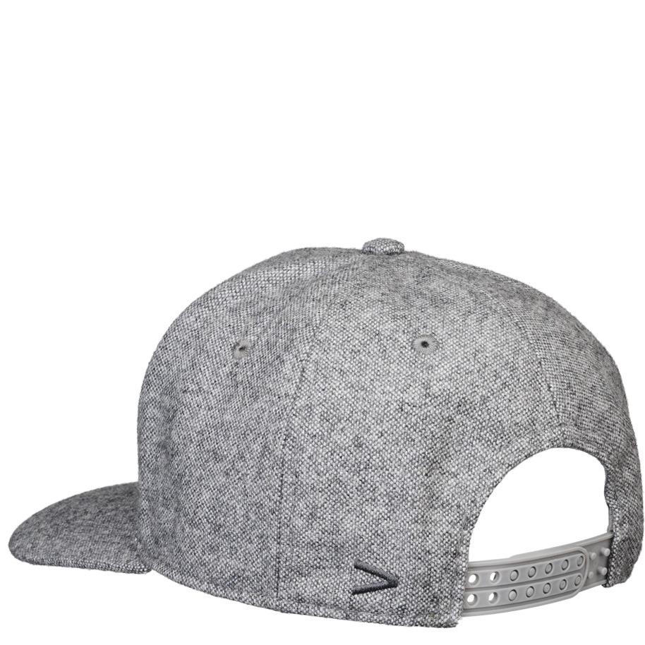 DARE WOOL MIX PRE CURVED lippalakki meleerattu vaaleanharmaa - Image 3