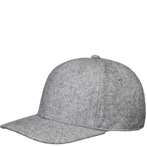 DARE WOOL MIX PRE CURVED lippalakki meleerattu vaaleanharmaa