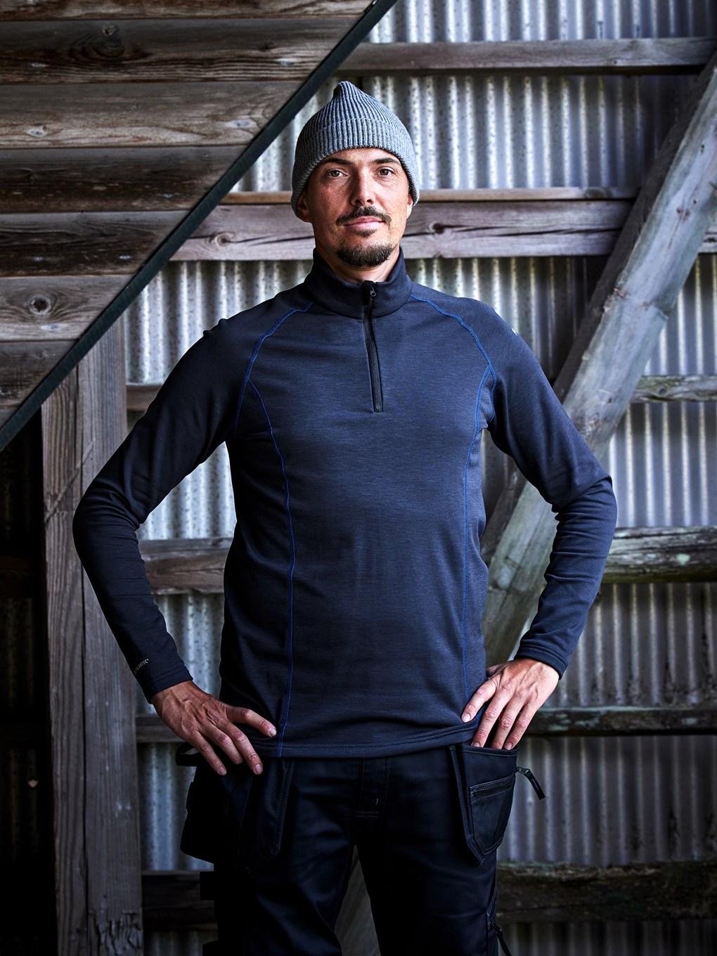 POLARTEC® PITKÄHIHAINEN KERRASTOPAITA, LYHYT VETOKETJU 7078 PT - Image 9