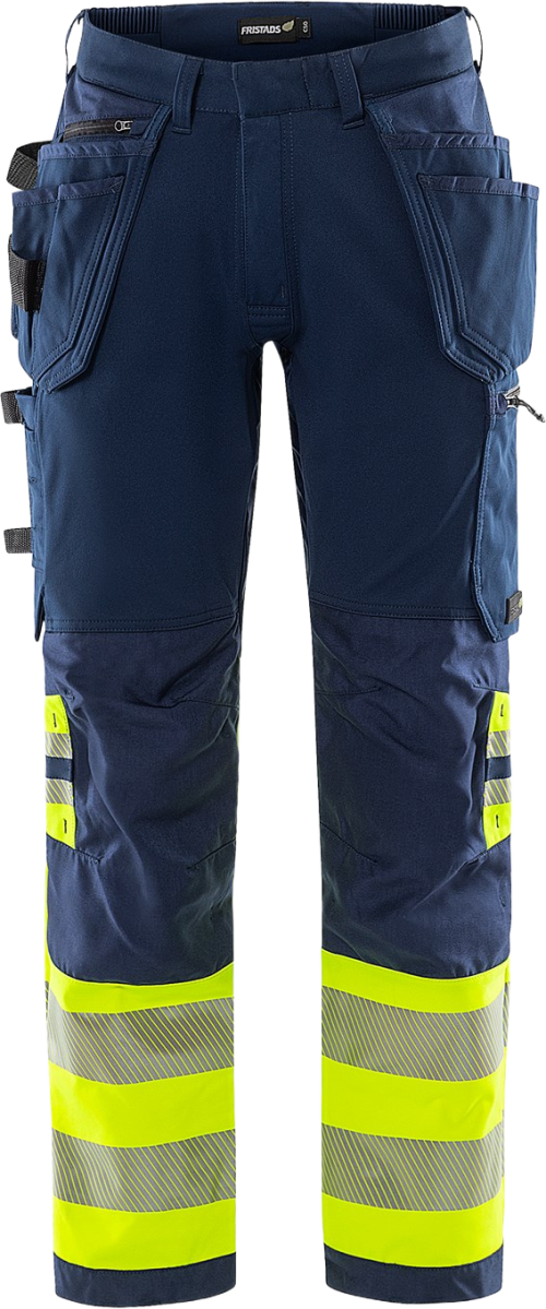 HIGH VIS GREEN RAKENTAJAN STRETCH HOUSUT LK 1 2643 GSTP