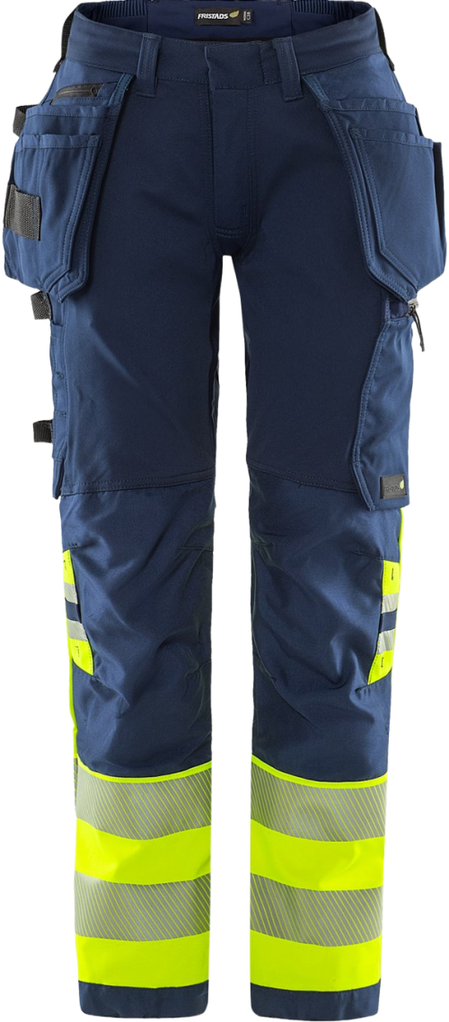 HIGH VIS GREEN RAKENTAJAN STRETCH HOUSUT NAISTEN LK 1 2663 GSTP