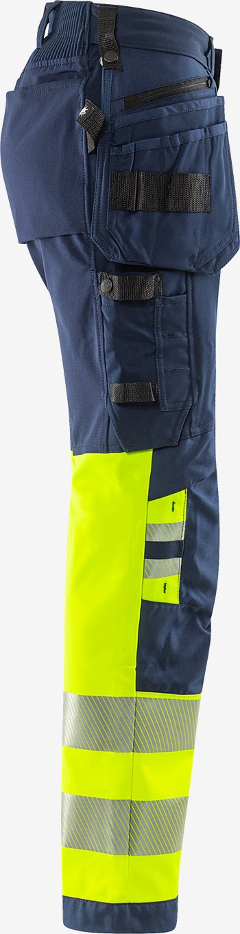 HIGH VIS GREEN RAKENTAJAN STRETCH HOUSUT NAISTEN LK 1 2663 GSTP - Image 5