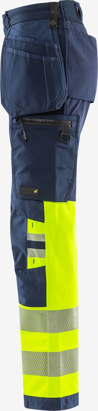 HIGH VIS GREEN RAKENTAJAN STRETCH HOUSUT NAISTEN LK 1 2663 GSTP - Image 4