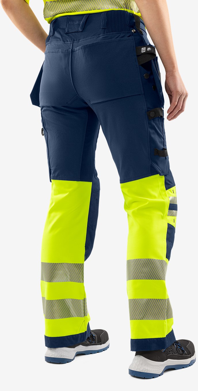 HIGH VIS GREEN RAKENTAJAN STRETCH HOUSUT NAISTEN LK 1 2663 GSTP - Image 7