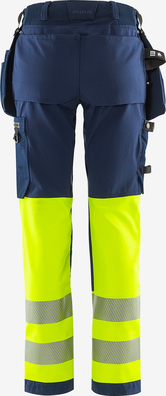 HIGH VIS GREEN RAKENTAJAN STRETCH HOUSUT NAISTEN LK 1 2663 GSTP - Image 3