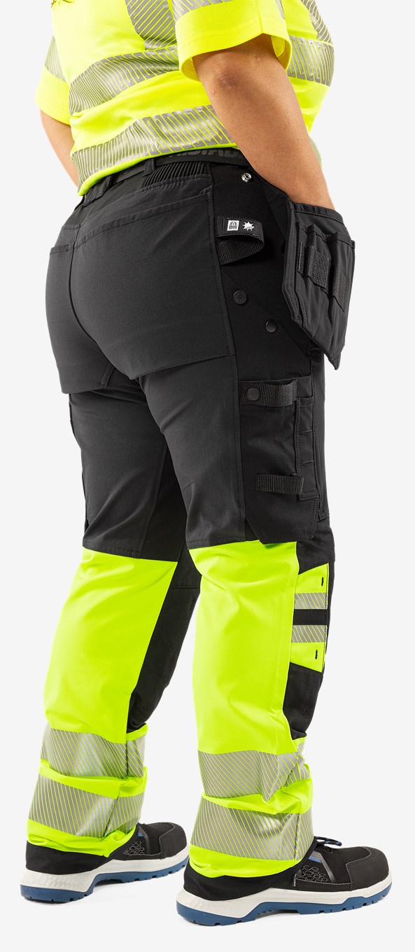 HIGH VIS GREEN RAKENTAJAN STRETCH HOUSUT NAISTEN LK 1 2663 GSTP - Image 19