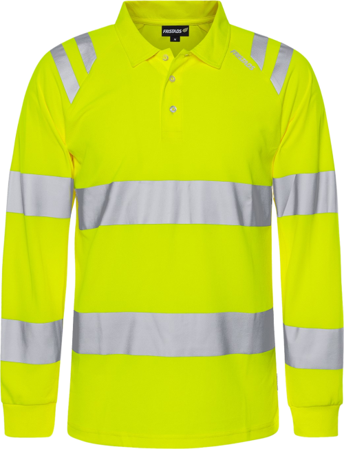 HIGH VIS GREEN TEKNINEN PITKÄHIHAINEN PIKEEPAITA LK 3 7864 GPST