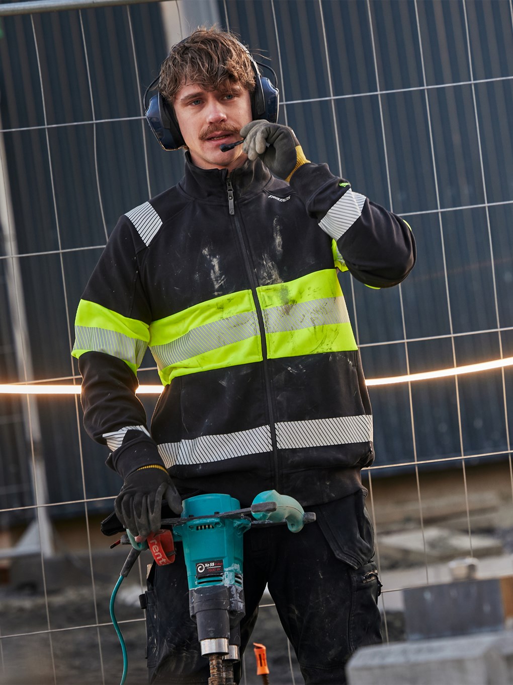 HIGH VIS GREEN STRETCH COLLEGETAKKI LK 1 7531 GKC - Image 11